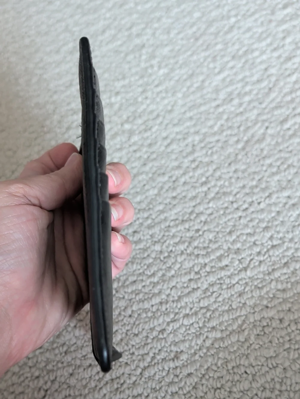 Nordstrom 14th & Union Black Leather Zip Card Case & Wallet.
